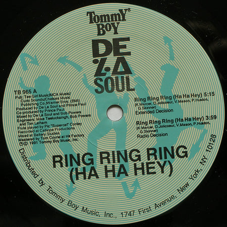 De La Soul : Ring Ring Ring (Ha Ha Hey) (12")