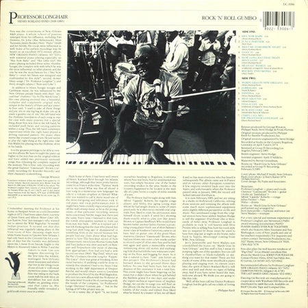 Professor Longhair : Rock 'N' Roll Gumbo (LP, Album, RE)