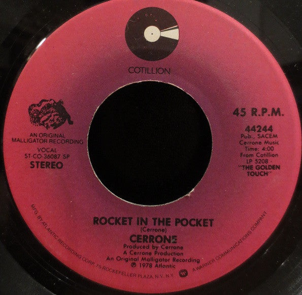 Cerrone : Je Suis Music / Rocket In The Pocket (7")