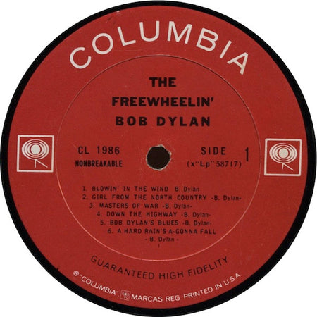Bob Dylan : The Freewheelin' Bob Dylan (LP, Album, Mono, Pit)