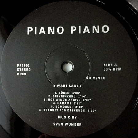 Sven Wunder : Wabi Sabi (LP, Album, RP)