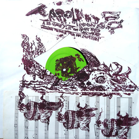 Caroliner / Woodpatty The Chicken Climber : Smoke Tour For Lunation / Effrointerian Healing Spools Of Sacrificed Modesty Through The Curious Science Of Magnetism As Presented By Woodpatty The Chicken Climber (12")