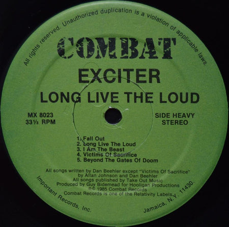 Exciter : Long Live The Loud (LP, Album)