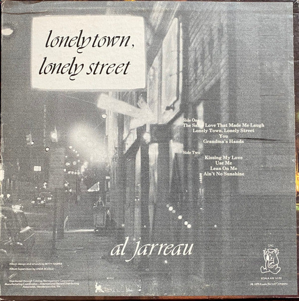Al Jarreau : Lonely Town, Lonely Street (LP, Album, Gol)