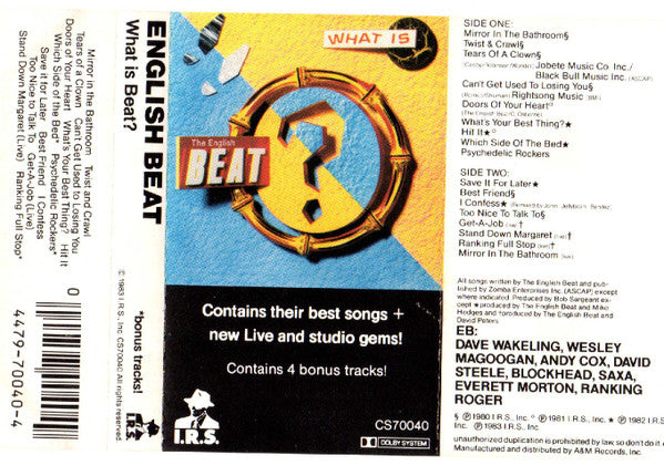 The Beat (2) : What Is Beat? (Cass, Comp)