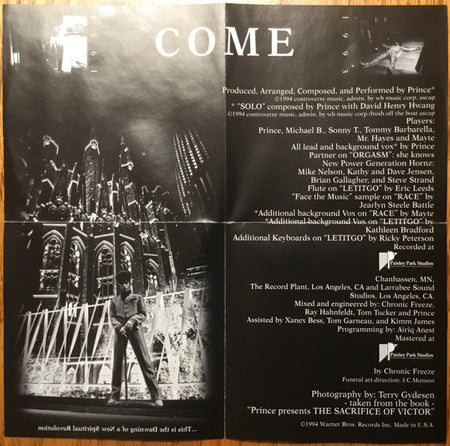 Prince : Come (CD, Album, Club, All)