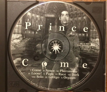 Prince : Come (CD, Album, Club, All)