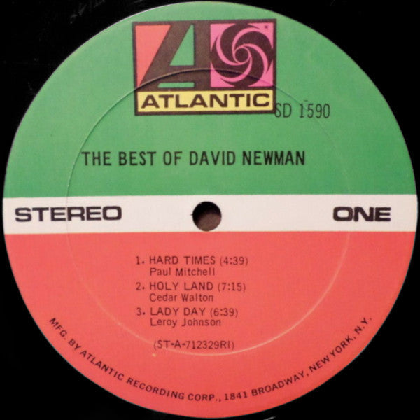 David Newman* : The Best Of David Newman (LP, Comp, RI )