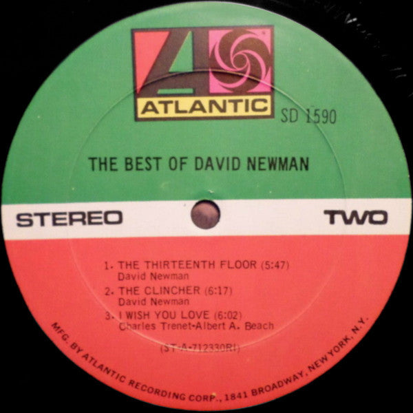 David Newman* : The Best Of David Newman (LP, Comp, RI )