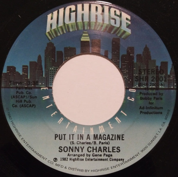 Sonny Charles : Put It In A Magazine (7", Single, Com)
