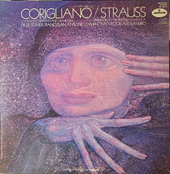 John Corigliano / Richard Strauss, Hilde Somer / San Antonio Symphony Orchestra / Victor Alessandro : Concerto for Piano and Orchestra / Parergon To The Sinfonia Domestica (LP, Ind)