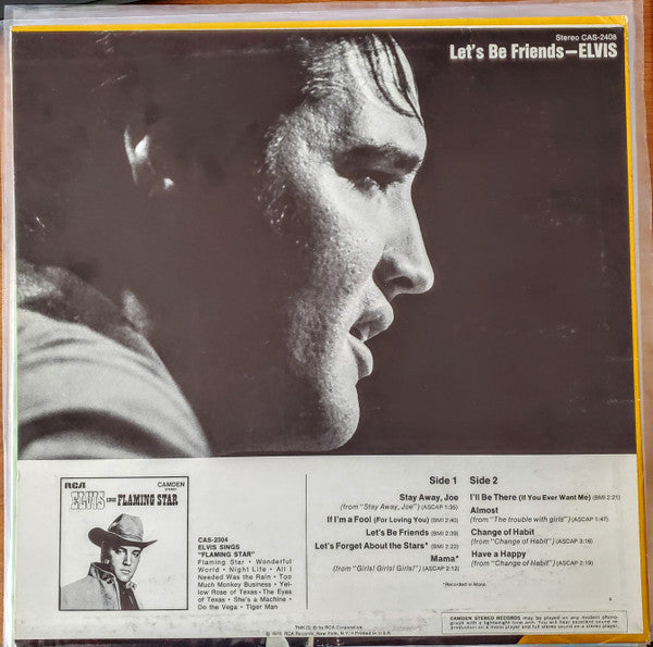 Elvis* : Let's Be Friends (LP, Comp, Mono, Ind)