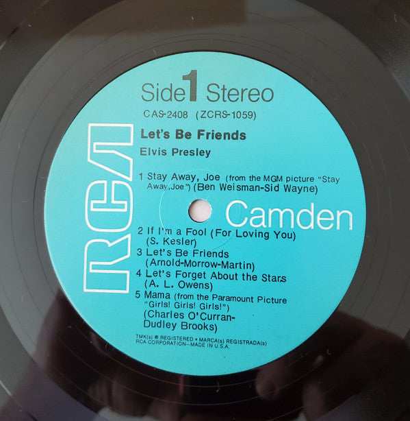 Elvis* : Let's Be Friends (LP, Comp, Mono, Ind)