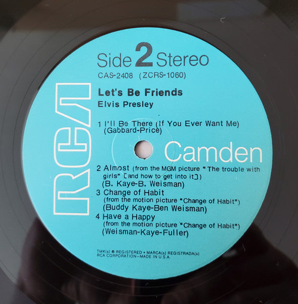 Elvis* : Let's Be Friends (LP, Comp, Mono, Ind)