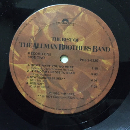 The Allman Brothers Band : The Best Of The Allman Brothers Band (2xLP, Comp)