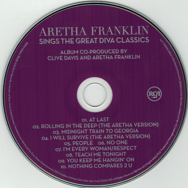 Aretha Franklin : Sings The Great Diva Classics (CD, Album)