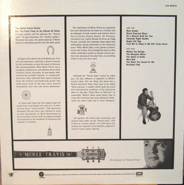 Merle Travis : The Merle Travis Guitar (LP, Album, Mono, RE)