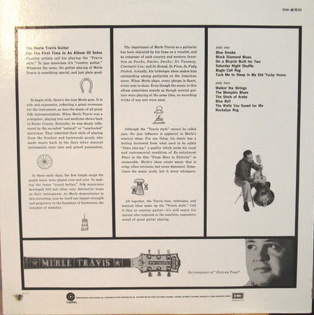 Merle Travis : The Merle Travis Guitar (LP, Album, Mono, RE)