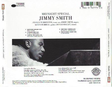 The Incredible Jimmy Smith* : Midnight Special (CD, Album, RE, RM)