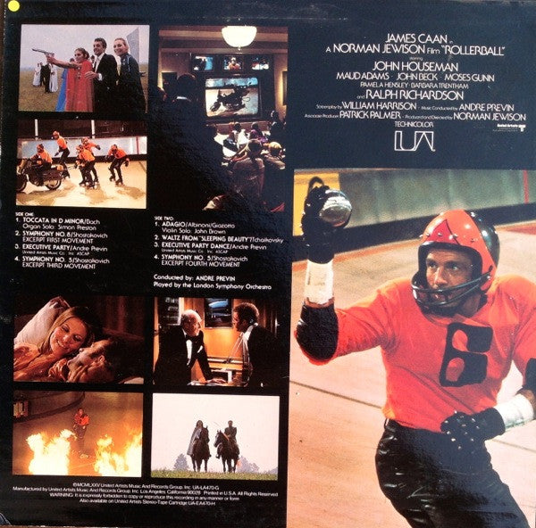 André Previn : Rollerball (Original Soundtrack Recording) (LP, Album, RP)