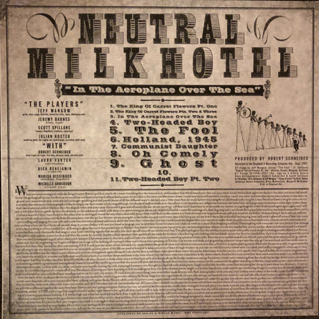 Neutral Milk Hotel : In The Aeroplane Over The Sea (LP, Album, RE, RP, 180)