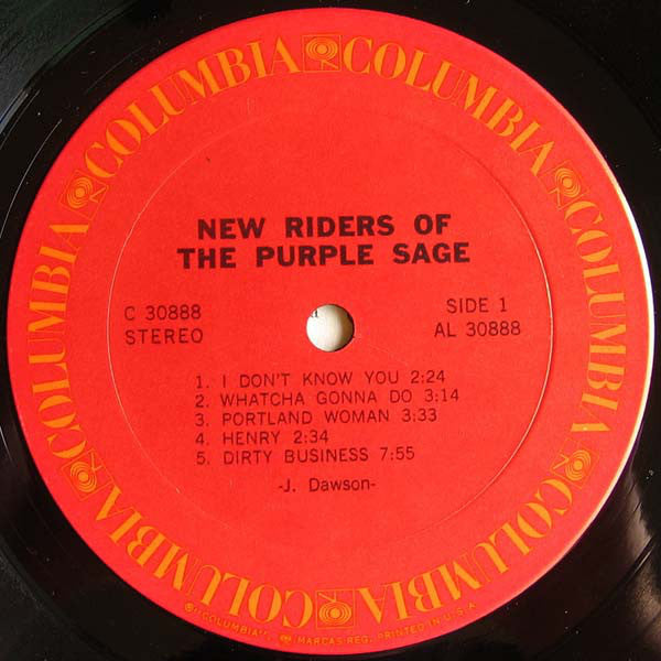 New Riders Of The Purple Sage : New Riders Of The Purple Sage (LP, Album, Ter)