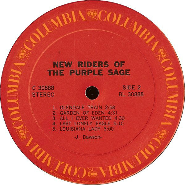 New Riders Of The Purple Sage : New Riders Of The Purple Sage (LP, Album, Ter)
