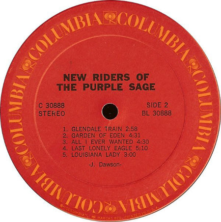 New Riders Of The Purple Sage : New Riders Of The Purple Sage (LP, Album, Ter)