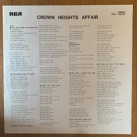 Crown Heights Affair : Crown Heights Affair (LP, Album)