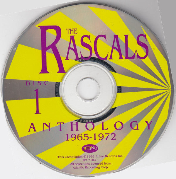 The Rascals : The Rascals: Anthology 1965-1972 (2xCD, Comp, Dig)