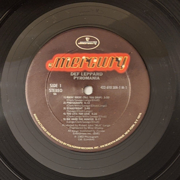 Def Leppard : Pyromania (LP, Album, Club, CRC)