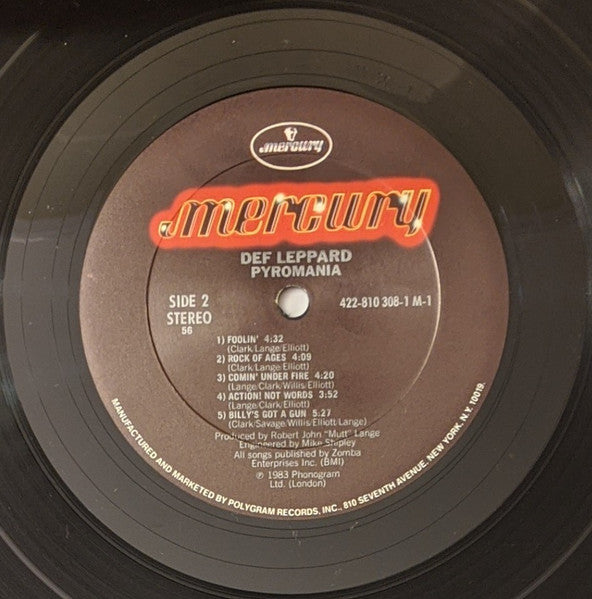 Def Leppard : Pyromania (LP, Album, Club, CRC)