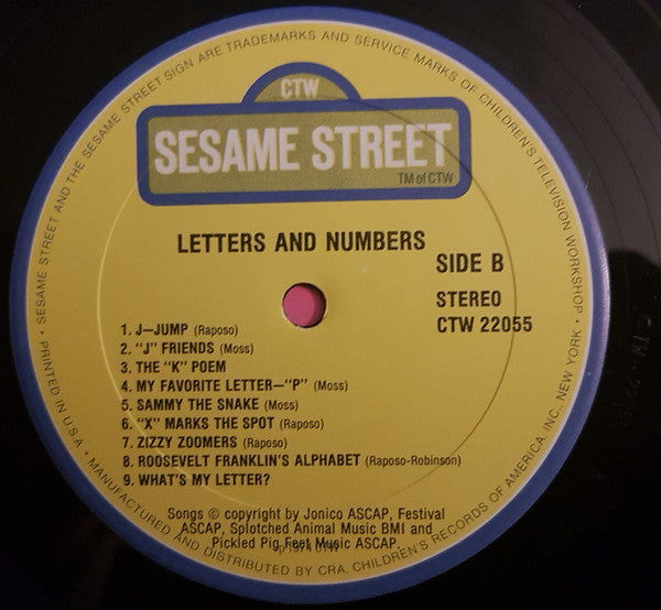 Sesame Street : Letters And Numbers (LP, Album)