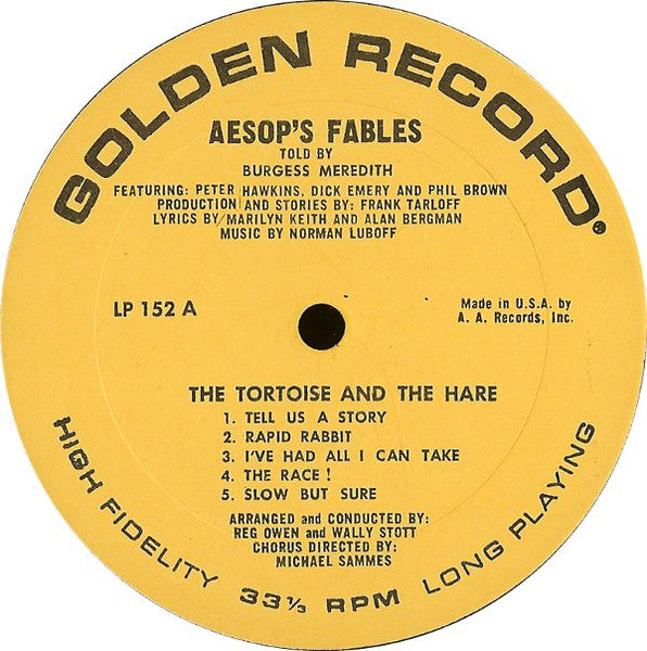 Burgess Meredith : Aesop's Fables (LP, Album)