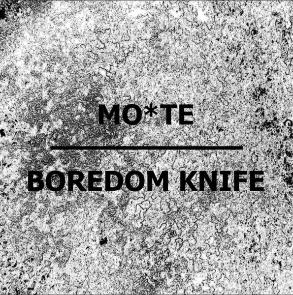 Mo*Te / Boredom Knife : Mo*Te / Boredom Knife (CD, Ltd)
