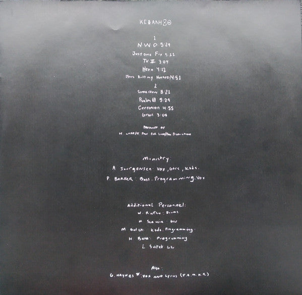 Ministry : ΚΕΦΑΛΗΞΘ (LP, Album, RE, RP, 180)