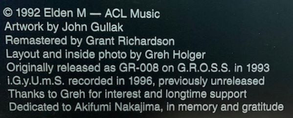 Allegory Chapel Ltd. : Demimonde Voices (CD, Album, Ltd, RE)