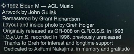 Allegory Chapel Ltd. : Demimonde Voices (CD, Album, Ltd, RE)