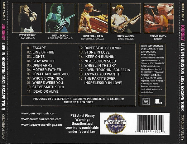 Journey : Live In Houston 1981 Escape Tour (CD, RE)