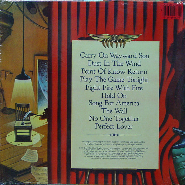 Kansas (2) : The Best Of Kansas (LP, Comp, Car)