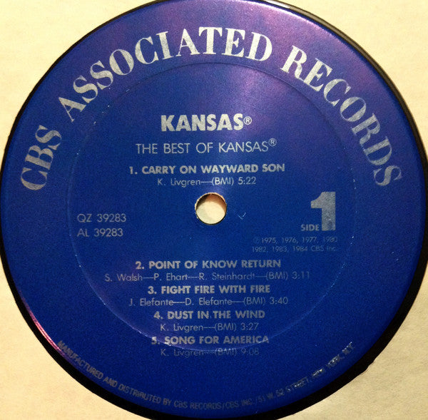 Kansas (2) : The Best Of Kansas (LP, Comp, Car)