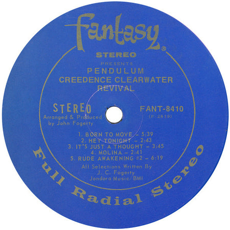 Creedence Clearwater Revival : Pendulum (LP, Album, Ind)