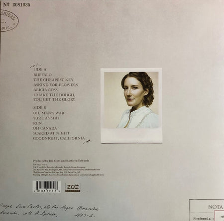 Kathleen Edwards : Asking For Flowers (LP, Album)