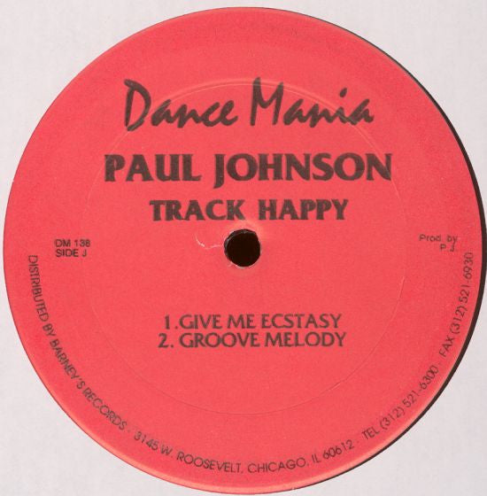 Paul Johnson : Sex Crazed / Track Happy (12")
