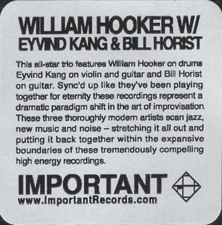 William Hooker with Eyvind Kang & Bill Horist : The Seasons Fire (CD, Album)