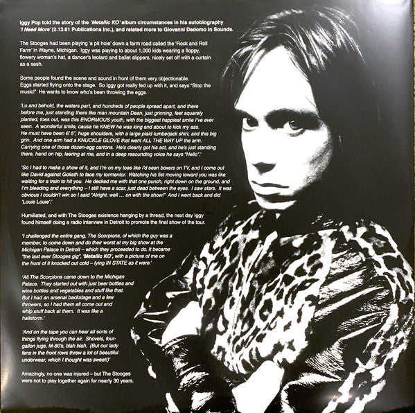 Iggy And The Stooges* : Metallic 'KO (LP, Album, RE, RM)