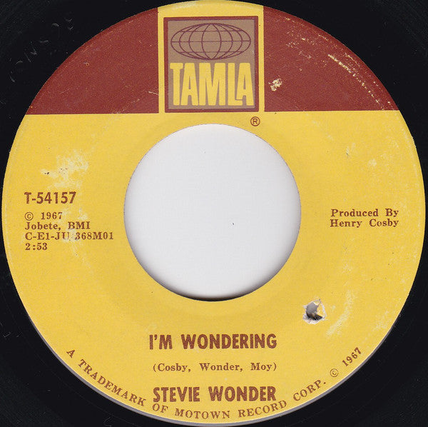 Stevie Wonder : I'm Wondering / Every Time I See You I Go Wild (7", Single, ARP)