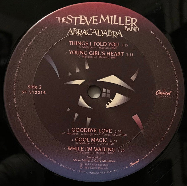 The Steve Miller Band* : Abracadabra (LP, Album, Club, Col)