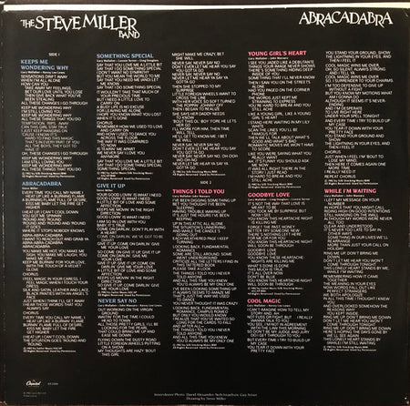 The Steve Miller Band* : Abracadabra (LP, Album, Club, Col)