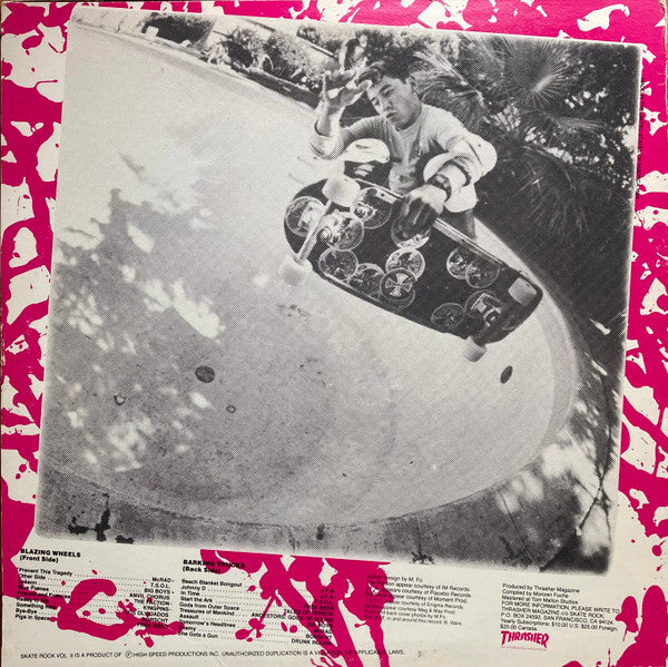 Various : Blazing Wheels And Barking Trucks - Skate Rock Vol. 2 (LP, Comp)